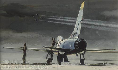 F-100S AT EGLIN AFB - SKETCH